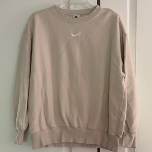 Nike Women’s Beige Crewneck Sweater